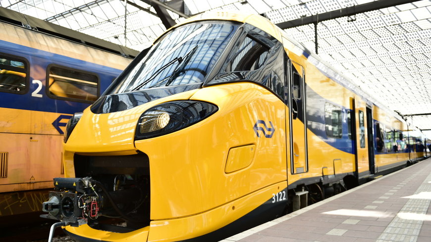 Alstom et NS présentent le train intercités de nouvelle génération Coradia Stream à la gare centrale de Rotterdam